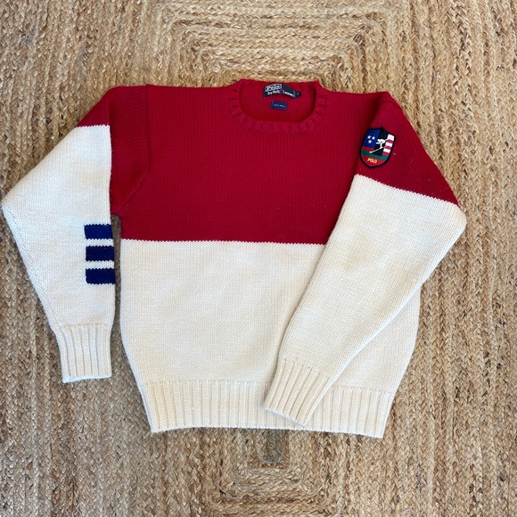 Polo by Ralph Lauren Knit 100% Wool Sui Ski Sweater